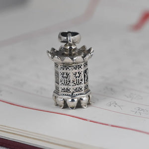 925 Silver Tower Pendant for Women S925 Sterling Silver Buddha Pendant