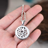 Pure S990 Silver Pendant Drum Shape Hollow Design