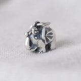 S990 Silver Pendant Lucky Animal Elephant for Jewelry Making