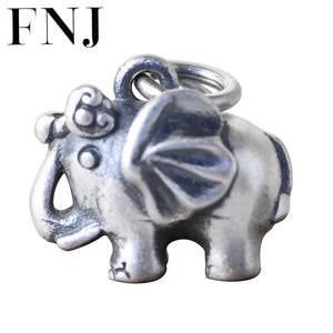 S990 Silver Pendant Lucky Animal Elephant for Jewelry Making