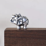 S990 Silver Pendant Lucky Fu Elephant for Jewelry Making