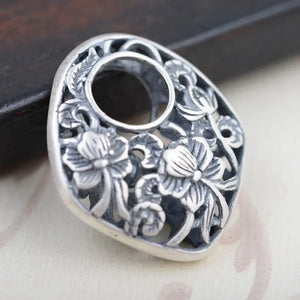 Pure S990 Sterling Silver Pendant for Women