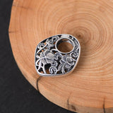 Pure S990 Sterling Silver Pendant for Women