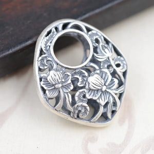 Pure S990 Sterling Silver Pendant for Women