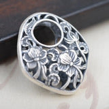 Pure S990 Sterling Silver Pendant for Women