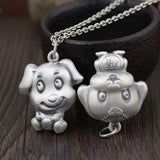 Pure S990 Sterling Silver Pendant - Lucky Animal Dog