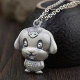 Pure S990 Sterling Silver Pendant - Lucky Animal Dog