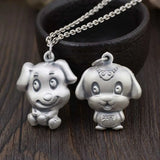 Pure S990 Sterling Silver Pendant - Lucky Animal Dog