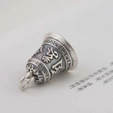 S990 Silver Pendant for Women Lucky Bell Buddha