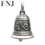 S990 Silver Pendant for Women Lucky Bell Buddha