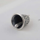 S990 Silver Pendant for Women Lucky Bell Buddha