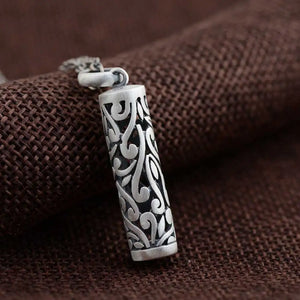 S990 Silver Pendant for Women Romantic Hollow Design