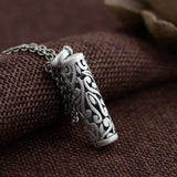S990 Silver Pendant for Women Romantic Hollow Design