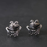 Frog Stud Earrings 925 Silver Original Pure S925 Sterling Silver