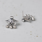 Animal Insect Earrings 925 Silver Stud Earring Women Jewelry Vintage