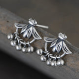 Animal Insect Earrings 925 Silver Stud Earring Women Jewelry Vintage