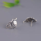 Butterfly Earrings 925 Silver Stud Earring for Women Jewelry