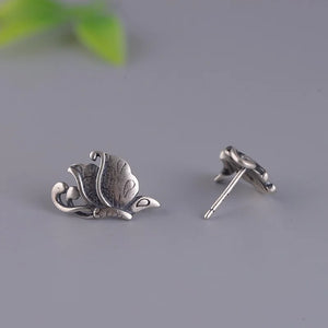 Butterfly Earrings 925 Silver Stud Earring for Women Jewelry