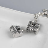 Pure S990 Silver Bag Pendant for Jewelry Making