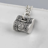 Pure S990 Silver Bag Pendant for Jewelry Making