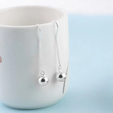 Ball Drop Earrings 925 Silver S925 Sterling Silver Earring for Women