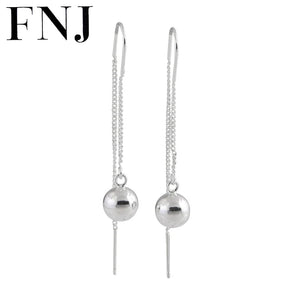Ball Drop Earrings 925 Silver S925 Sterling Silver Earring for Women