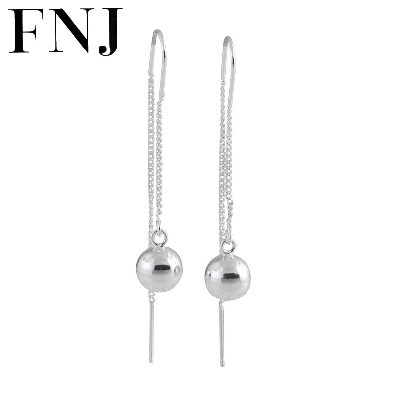 Ball Drop Earrings 925 Silver S925 Sterling Silver Earring for Women