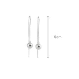 Ball Drop Earrings 925 Silver S925 Sterling Silver Earring for Women