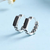 925 Silver Hoop Earrings for Women, Good Luck Jewelry