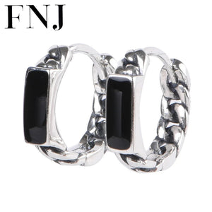 925 Silver Hoop Earrings for Women, Good Luck Jewelry