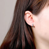 925 Silver Hoop Earrings for Women, Good Luck Jewelry