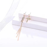 Bow Asymmetry Earrings 925 Silver Stud Earring for Women