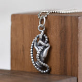 Buddha Finger Pendant 925 Silver Pure S925 Silver Pendants Women Jewelry