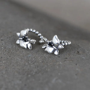Butterfly Clip Earrings 925 Silver Jewelry for Women