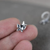 Butterfly Clip Earrings 925 Silver Jewelry for Women