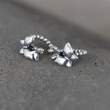 Butterfly Clip Earrings 925 Silver Jewelry for Women