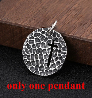 Round Pendant 925 Silver Pure S925 Thai Silver Women Jewelry 6mm Hole