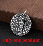 Round Pendant 925 Silver Pure S925 Thai Silver Women Jewelry 6mm Hole