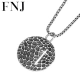 Round Pendant 925 Silver Pure S925 Thai Silver Women Jewelry 6mm Hole