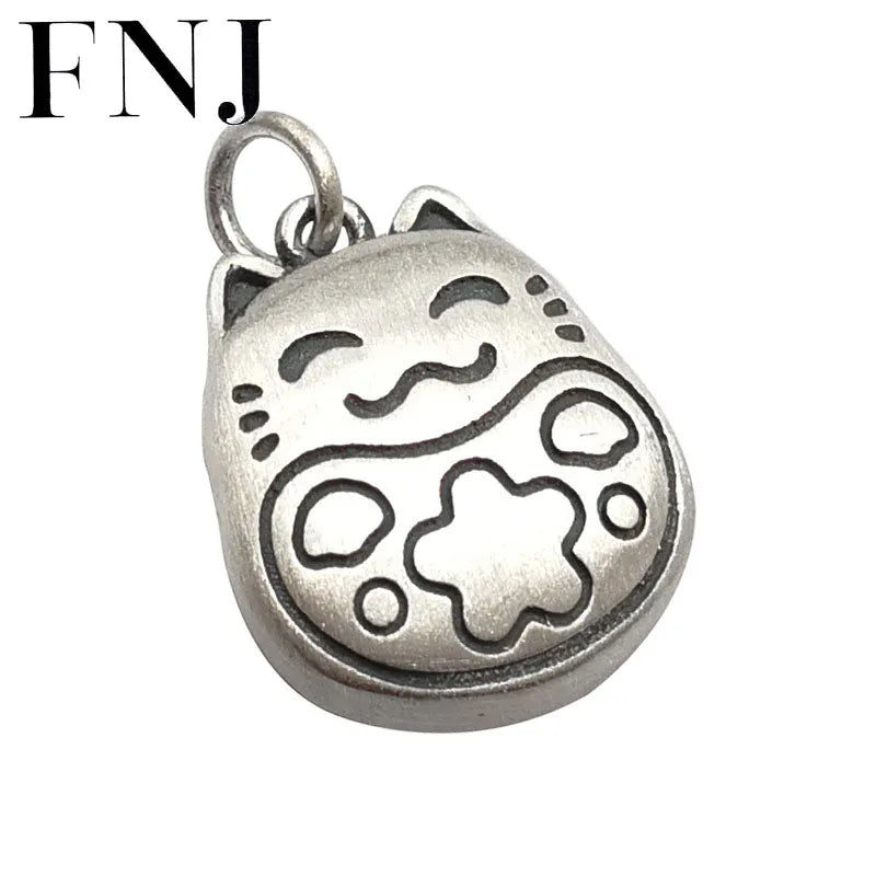 Cat Pendant 990 Silver Women Fine Jewelry Making