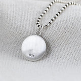 DIY Round 925 Silver Deer Pendant Jewelry Making Women Fine Animal