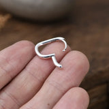Square Hoop Earrings 925 Silver Sterling Silver Earring for Women