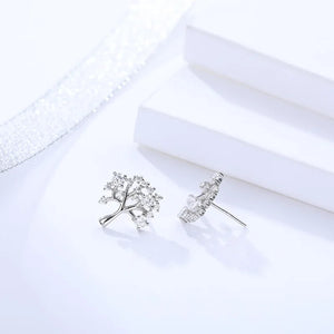 925 Silver Floral Earrings for Women