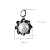 Freshwater Pearl Flower Pendant 990 Silver for Jewelry Making