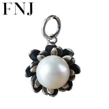 Freshwater Pearl Flower Pendant 990 Silver for Jewelry Making
