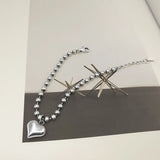 Heart Charm Bracelet 925 Silver Original Pure S925 Silver Bracelets for Women