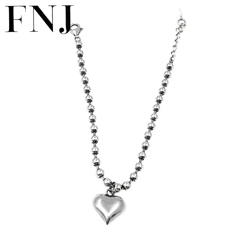 Heart Charm Bracelet 925 Silver Original Pure S925 Silver Bracelets for Women