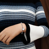 Heart Charm Bracelet 925 Silver Original Pure S925 Silver Bracelets for Women
