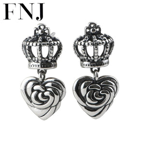 925 Silver Hollow Gourd Drop Earrings for Women