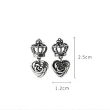 925 Silver Hollow Gourd Drop Earrings for Women